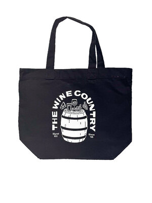 Black Canvas Tote Provision Barrel