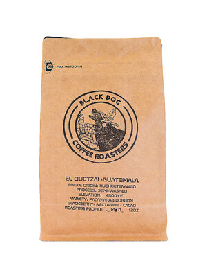 Black Dog Coffee Roasters "El Quetzal Guatemala" Whole Coffee Beans 12oz Bag,Signal Hill, California