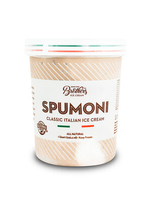 Brothers Spumoni Classic Italian Ice Cream Quart, All Natural, Santa Ana, California