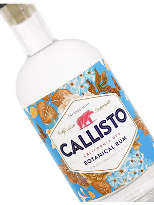 Callisto California Dry Botanical Rum, Petaluma