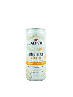 Callisto "Ginger & Citrus Fruits" Botanical Rum Cocktail 250ml can - California