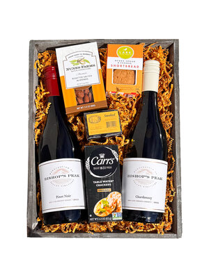 "Central Coast Road Trip" Bishop's Peak 2 bottle Gift basket