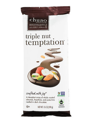 Chuao Triple Nut Temptation Chocolate Bar 3.5oz, Carlsbad, California