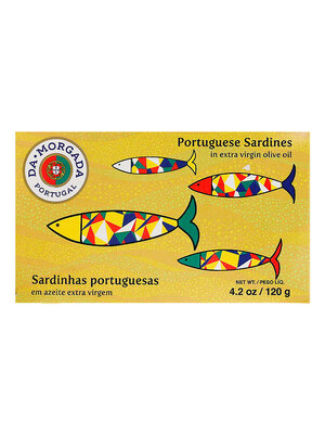 Da Morgada Portuguese Sardines in Extra Virgin Olive Oil 4.2oz Tin, Portigal