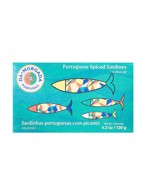 Da Morgada Portuguese Spiced Sardines in Olive Oil 4.2oz Tin, Portugal