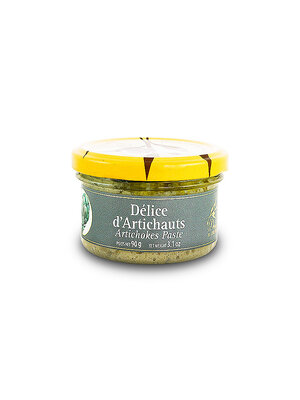 Delices du Luberon Delice d'Artichauts Artichokes Paste 3.1oz Jar, France