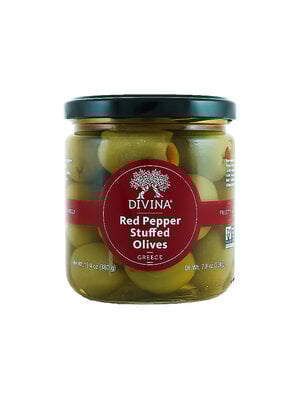 Divina Red Pepper Stuffed Olives 7.8oz, Greece