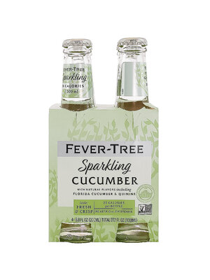 Fever Tree Sparkling Cucumber Tonic Water 6.8oz Bottle - 4pk