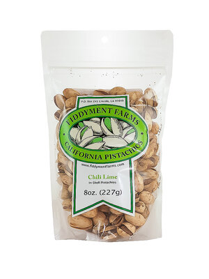 Fiddyment Farms "Chili Lime" California Pistachios In-Shell 8oz Bag, Lincoln, California