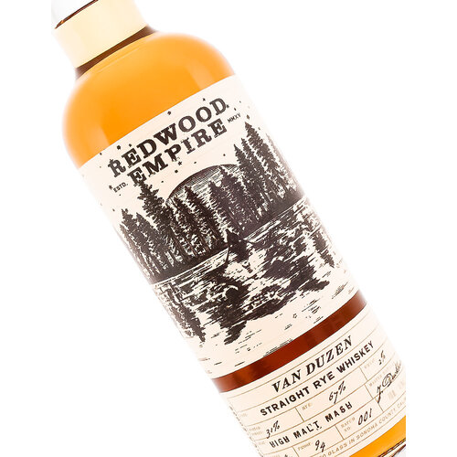 Redwood Empire "Van Duzen" Straight Rye Whiskey 700ml, Sonoma County, California Redwood Empire "Van Duzen" Straight Rye Whiskey 700ml, Sonoma County, California