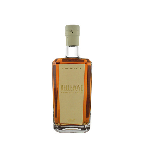 Bellevoye "White Label" French Whisky Triple Malt Sauternes Finish 700ml Bottle Bellevoye "White Label" French Whisky Triple Malt Sauternes Finish 700ml Bottle