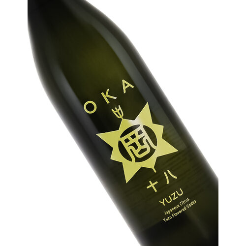 Oka "Yuzu" Japanese Citrus Yuzu Flavored Vodka 900ml, Japan Oka "Yuzu" Japanese Citrus Yuzu Flavored Vodka 900ml, Japan