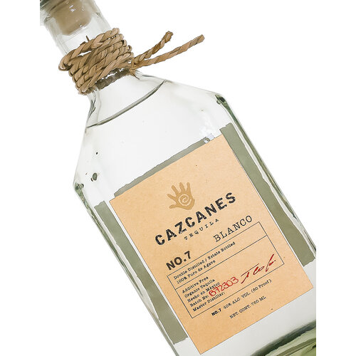 Cazcanes "No. 7" Tequila Blanco Double Distilled Estate Bottled Cazcanes "No. 7" Tequila Blanco Double Distilled Estate Bottled