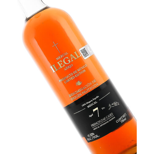 Ilegal Mezcal Anejo, Aged 7 Years, French Oak Casks, Oaxaca, Mexico Ilegal Mezcal Anejo, Aged 7 Years, French Oak Casks, Oaxaca, Mexico