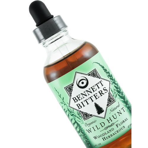 Bennett Bitters "Wild Hunt" Woodland Floral Herbaceous 4oz Bottle Bennett Bitters "Wild Hunt" Woodland Floral Herbaceous 4oz Bottle