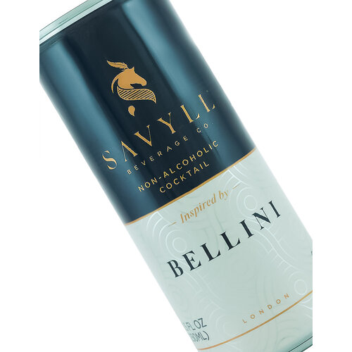Savyll "Bellini" Non-Alcoholic Cocktail 8.5oz Can, London Savyll "Bellini" Non-Alcoholic Cocktail 8.5oz Can, London