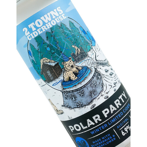 2 Towns Ciderhouse "Polar Party" Winter Limited Cider 16oz Can - Corvallis, OR 2 Towns Ciderhouse "Polar Party" Winter Limited Cider 16oz Can - Corvallis, OR