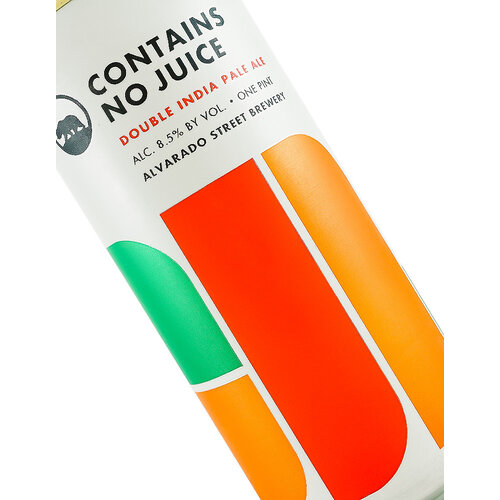 Alvarado Street Brewery "Contains No Juice" Double India Pale Ale 16oz can - Salinas, CA Alvarado Street Brewery "Contains No Juice" Double India Pale Ale 16oz can - Salinas, CA