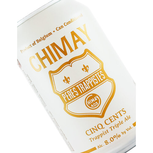 Chimay Cinq Cents Trappist Triple Ale (White) 330ml Can - Belgium Chimay Cinq Cents Trappist Triple Ale (White) 330ml Can - Belgium