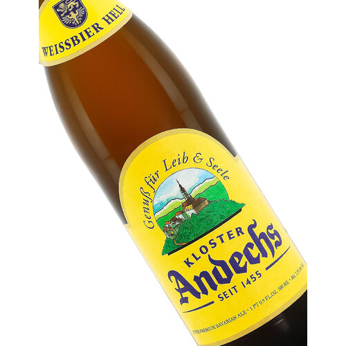 Kloster Andechs Weissbier Hell Super Premium Bavarian Ale 500ml Bottle - Bavaria, Germany Kloster Andechs Weissbier Hell Super Premium Bavarian Ale 500ml Bottle - Bavaria, Germany