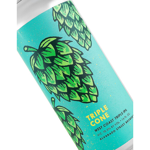 Alvarado Street Brewery "Triple Cone" West Coast Triple IPA 16oz Can - Salinas, CA Alvarado Street Brewery "Triple Cone" West Coast Triple IPA 16oz Can - Salinas, CA