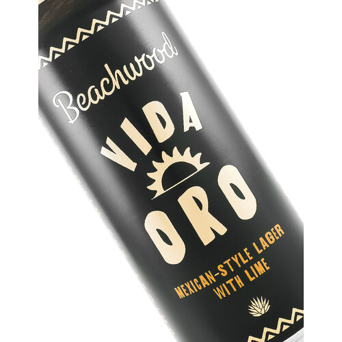 Beachwood Brewing "Vida Oro" Mexican-Style Lager With Lime 16oz Can - Huntington Beach, CA Beachwood Brewing "Vida Oro" Mexican-Style Lager With Lime 16oz Can - Huntington Beach, CA