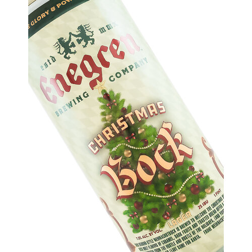 Enegren Brewing "Christmas Bock" Lager 16oz Can - Moorpark, CA Enegren Brewing "Christmas Bock" Lager 16oz Can - Moorpark, CA