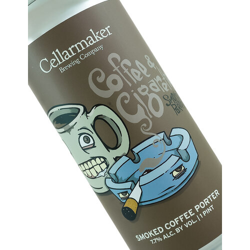Cellarmaker Brewing "Coffee & Cigarettes" Smoked Porter 16oz Can - Oakland, CA Cellarmaker Brewing "Coffee & Cigarettes" Smoked Porter 16oz Can - Oakland, CA