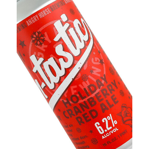 Angry Horse Brewing "Cran-tastic" Holiday Cranberry Red Ale 16oz Can - Montebello, CA Angry Horse Brewing "Cran-tastic" Holiday Cranberry Red Ale 16oz Can - Montebello, CA