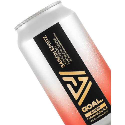 Goal. Brewing "Saison Spritz" Farmhouse Ale 12oz Can - San Diego, CA Goal. Brewing "Saison Spritz" Farmhouse Ale 12oz Can - San Diego, CA