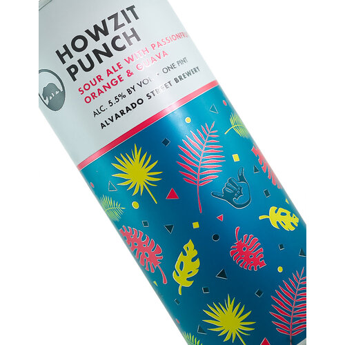 Alvarado Street Brewery "Howzit Punch" Sour Ale with Passionfruit, Orange & Guava 16oz Can - Salinas, CA Alvarado Street Brewery "Howzit Punch" Sour Ale with Passionfruit, Orange & Guava 16oz Can - Salinas, CA