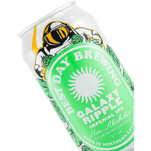 Best Day Brewing "Galaxy Ripple" Imperial IPA Non-Alcoholic 12oz Can - Sausalito, CA Best Day Brewing "Galaxy Ripple" Imperial IPA Non-Alcoholic 12oz Can - Sausalito, CA