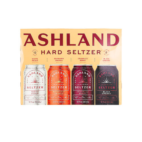 Ashland Seltzer "Orange-Variety" 12 pack White Peach, Mandarin Orange, Cranrazz Berry, and Black Cherry12oz Cans - San Diego, CA Ashland Seltzer "Orange-Variety" 12 pack White Peach, Mandarin Orange, Cranrazz Berry, and Black Cherry12oz Cans - San Diego, CA