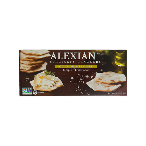 Alexian Cracker Olive Oil & Sea Salt 4oz Box, New Jersey Alexian Cracker Olive Oil & Sea Salt 4oz Box, New Jersey