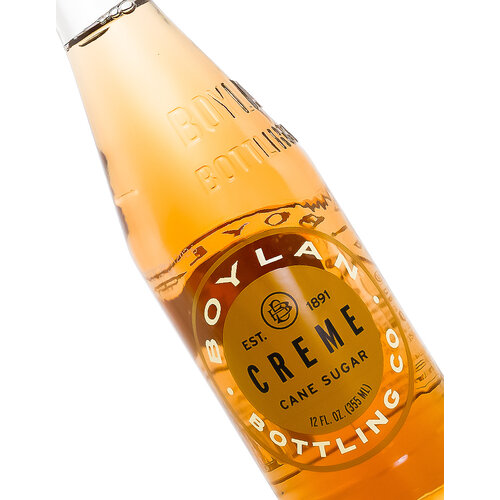 Boylan Creme Soda Cane Sugar 12oz Bottle, New York Boylan Creme Soda Cane Sugar 12oz Bottle, New York