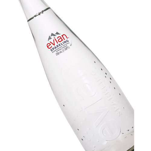 Evian Sparkling Carbonated Natural Spring Water 750ml Bottle, France Evian Sparkling Carbonated Natural Spring Water 750ml Bottle, France