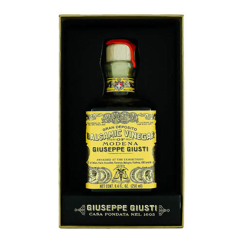 Giuseppe Giusti Gran Deposito Aceto Balsamico (Balsamic Vinegar) 4 Gold Medals 8.4oz Bottle, Modena, Italy Giuseppe Giusti Gran Deposito Aceto Balsamico (Balsamic Vinegar) 4 Gold Medals 8.4oz Bottle, Modena, Italy