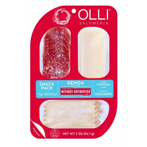 Olli Genoa Mild Salami Fontina Cheese 2oz Snack Pack, Oceanside, California Olli Genoa Mild Salami Fontina Cheese 2oz Snack Pack, Oceanside, California