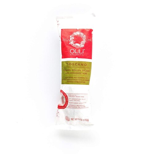 Olli Salumeria Toscano Fennel Pollen Salame 6oz Chub Olli Salumeria Toscano Fennel Pollen Salame 6oz Chub
