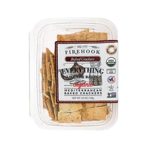 Firehook "Everything Like The Bagel" Mediterranean Baked Crackers 5.5oz Container, Chantilly, Virginia Firehook "Everything Like The Bagel" Mediterranean Baked Crackers 5.5oz Container, Chantilly, Virginia