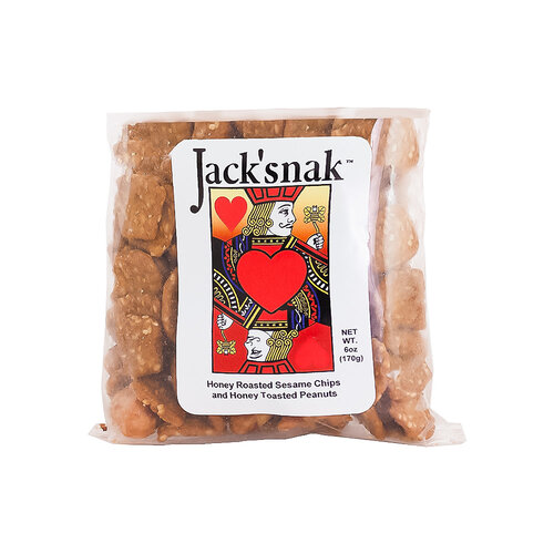 Jack'snak Honey Roasted Sesame Chips and Honey Toasted Peanuts 6oz Bag, Kansas Jack'snak Honey Roasted Sesame Chips and Honey Toasted Peanuts 6oz Bag, Kansas