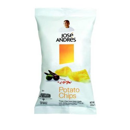 Jose Andres Potato Chips Extra Virgin Olive Oil and Himilayan Pink Salt 6.7oz Bag Jose Andres Potato Chips Extra Virgin Olive Oil and Himilayan Pink Salt 6.7oz Bag