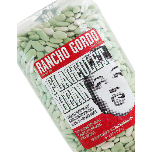 Rancho Gordo Flageolet Beans 16oz Bag, Napa, California Rancho Gordo Flageolet Beans 16oz Bag, Napa, California