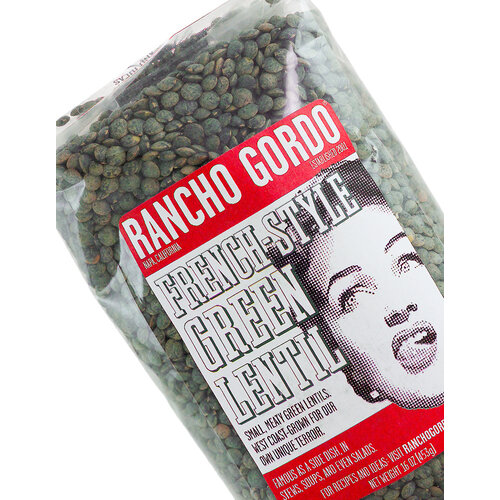 Rancho Gordo French Style Green Lentils 16oz Bag, Napa, California Rancho Gordo French Style Green Lentils 16oz Bag, Napa, California