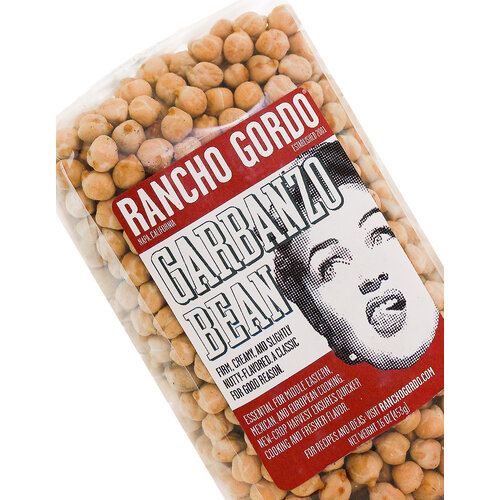 Rancho Gordo Garbanzo Beans 16oz Bag, Napa, California Rancho Gordo Garbanzo Beans 16oz Bag, Napa, California