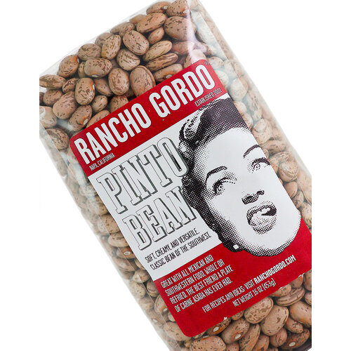Rancho Gordo Pinto Beans 16oz Bag, Napa, California Rancho Gordo Pinto Beans 16oz Bag, Napa, California