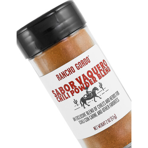 Rancho Gordo "Sabor Vaquero" Chili Powder Blend 2oz Jar, Napa, California Rancho Gordo "Sabor Vaquero" Chili Powder Blend 2oz Jar, Napa, California