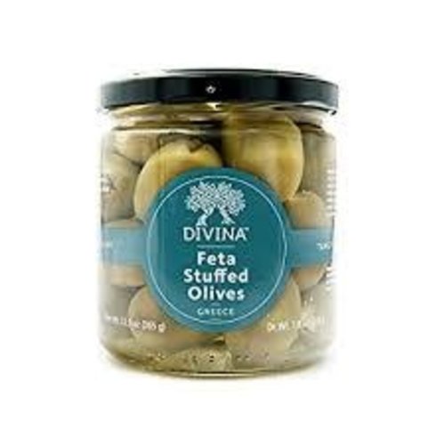 Divina Feta-Stuffed Olives 7.8oz, Greece Divina Feta-Stuffed Olives 7.8oz, Greece