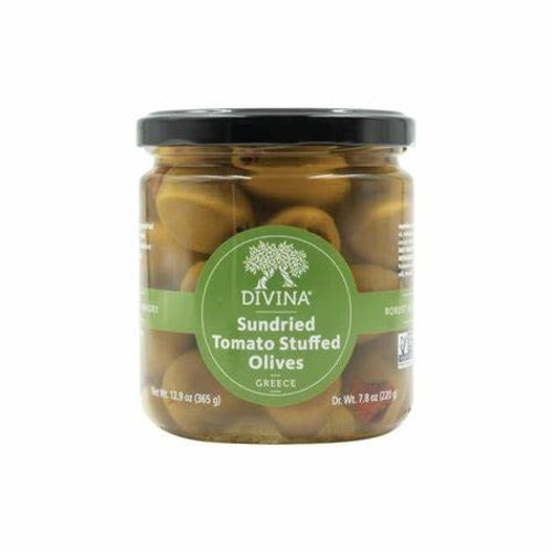 Divina Sundried Tomato-Stuffed Olives 7.8oz, Greece Divina Sundried Tomato-Stuffed Olives 7.8oz, Greece