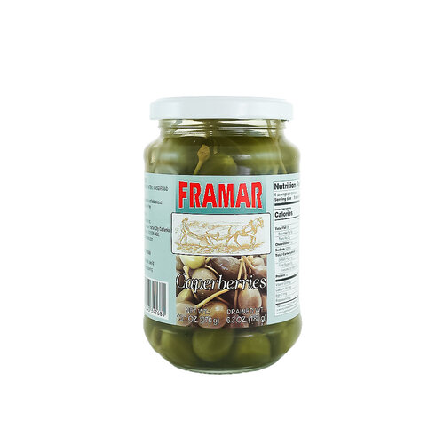 Framar Caperberries 6.3oz Glass Jar, Spain Framar Caperberries 6.3oz Glass Jar, Spain